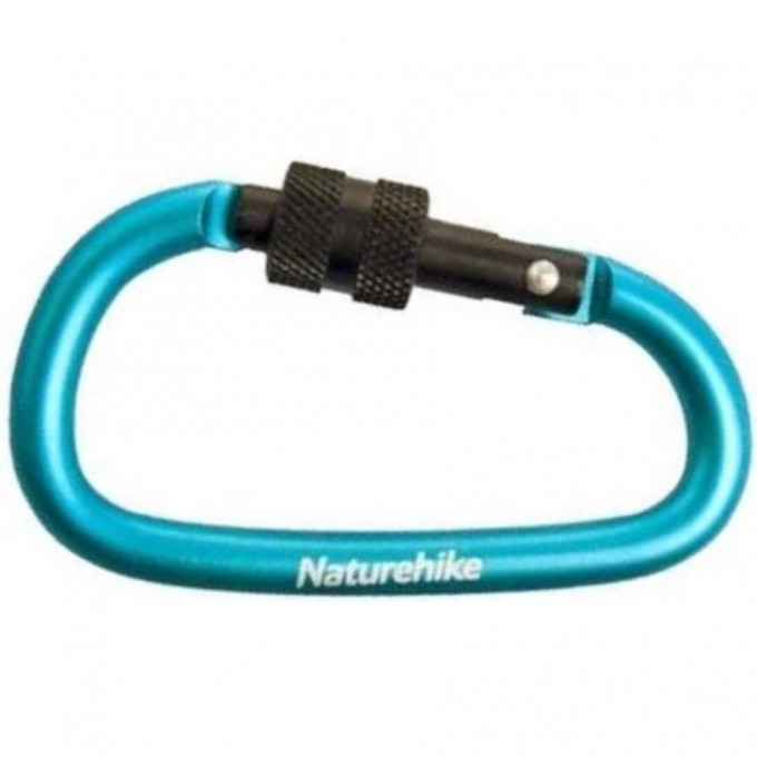 Карабин многофункциональный NATUREHIKE NH15A008-D D-Type с муфтой 8см голубой 6927595701638