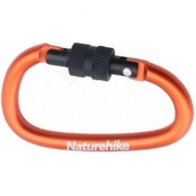 Карабин многофункциональный NATUREHIKE NH15A008-D D-Type с муфтой 8см оранжевый 6927595701621