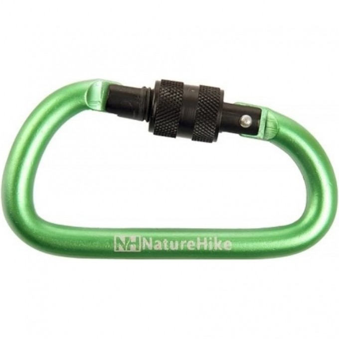 Карабин многофункциональный NATUREHIKE NH15A008-D D-Type с муфтой 8см зелёный 6927595701614