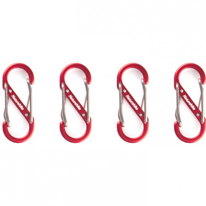 Карабин многофункциональный NATUREHIKE NH20GS004 S-Type 4 см 6927595747100