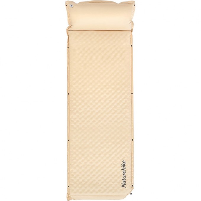 Коврик c подушкой самонадувной NATUREHIKE CNK2300DZ014 D01 бежевый 3см 6976507663397