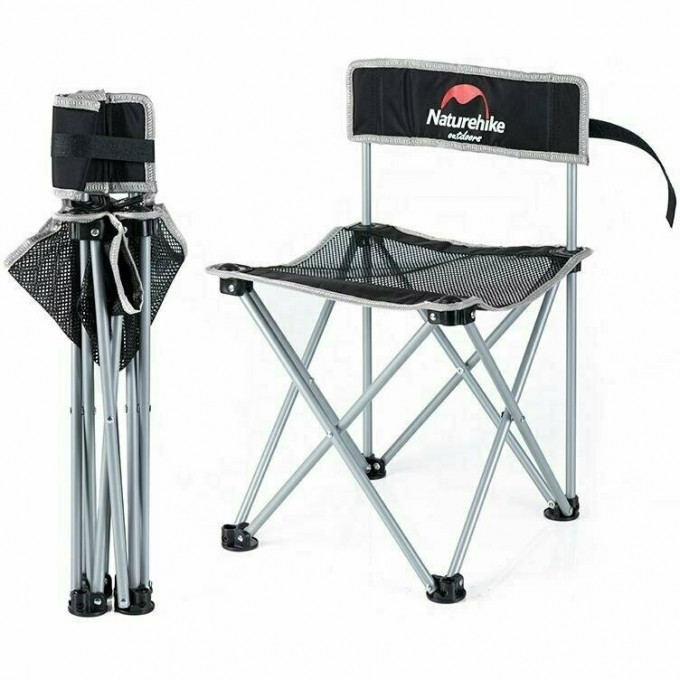 Кресло NATUREHIKE NH16J001-J складное черный 6927595787724