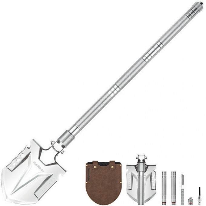 Лопата NATUREHIKE NH20GJ002 многофункциональная серебряный 6927595761847