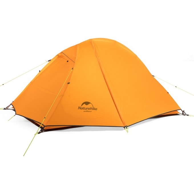 Палатка 1-местная NATUREHIKE NH18A095-D сверхлегкая + коврик 20D оранжевый 6975641886495
