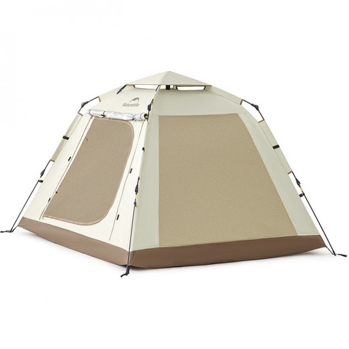 Палатка NATUREHIKE ANGO PICNIC CNK2450WS021 c навесом, бежевая c черным 6976023922817