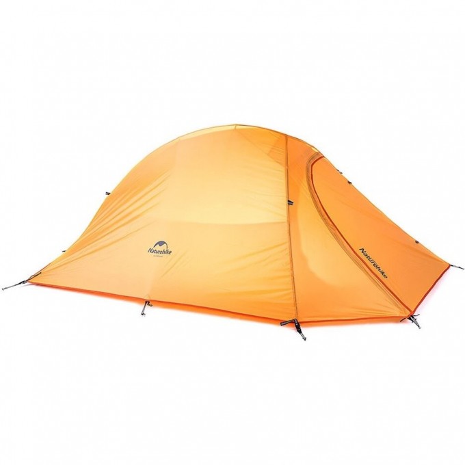 Палатка NATUREHIKE CLOUD UP II 210T NH17T001-T двухместная с ковриком оранжевая 6927595730584