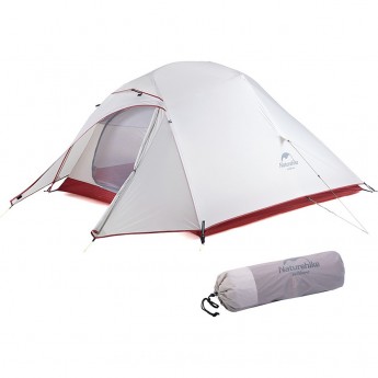 Палатка NATUREHIKE CLOUD UP NH18T030-T 20D трехместная, светло-серый