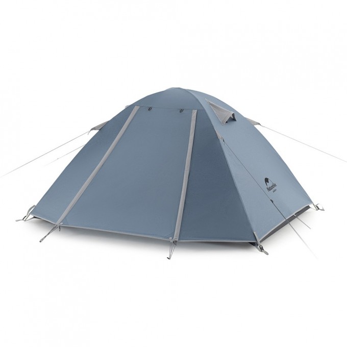 Палатка NATUREHIKE P-SERIES NH18Z022-P 210T/65D, двухместная, серо-голубая 6927595783597