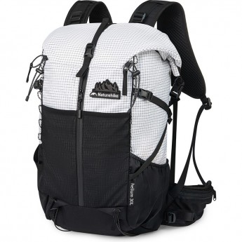 Рюкзак NATUREHIKE CNK2300016 HELIUM 30 л + 5 л белый с черным Рюкзак NATUREHIKE CNK2300016 HELIUM 30 л + 5 л белый с черным