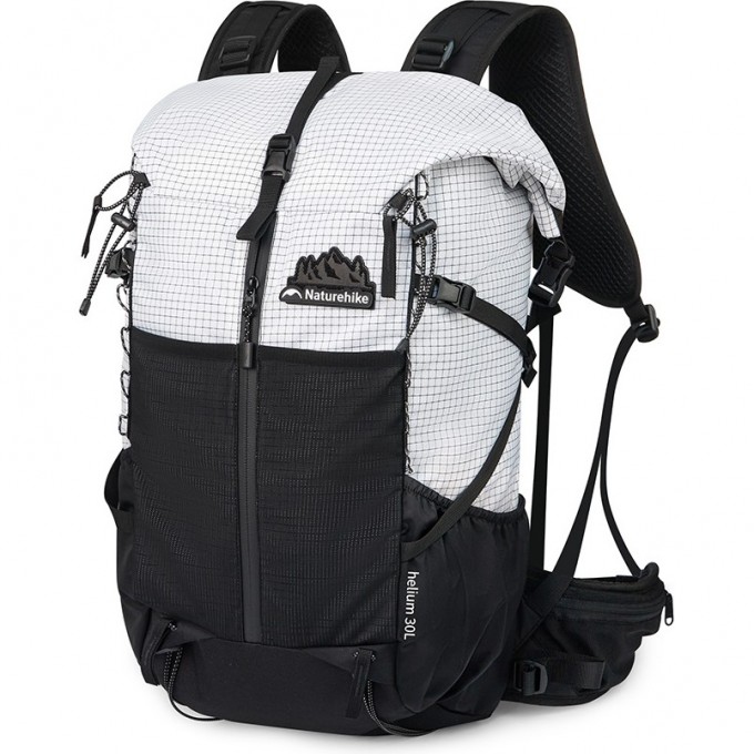 Рюкзак NATUREHIKE CNK2300016 HELIUM 30 л + 5 л белый с черным 6976507663311