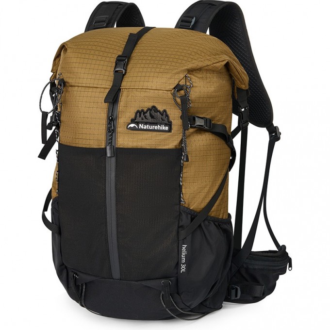 Рюкзак NATUREHIKE CNK2300016 HELIUM 30 л + 5 л коричневый с черным 6976507661133