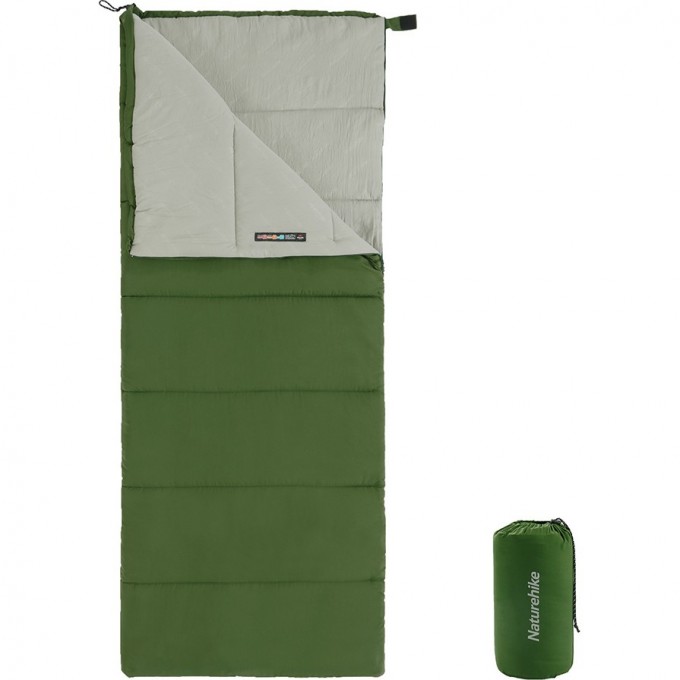 Спальный мешок NATUREHIKE NH22MSD05 F150 зеленый 6927595797754