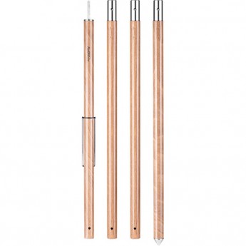 Стойка для тента NATUREHIKE NH20PJ040 алюминиевый сплав 2.4 м, 4 секции, цвет дерево