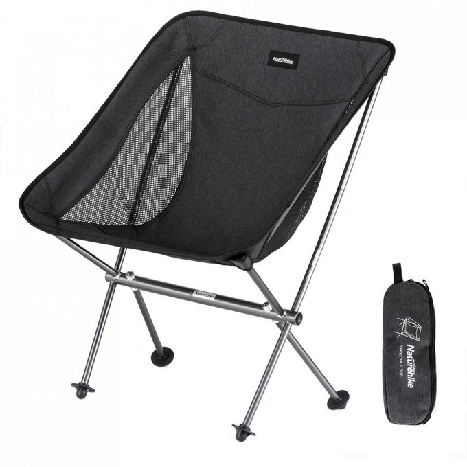 Стул NATUREHIKE CNK2450JJ015 STELLALUNA L04 складной черный 6976023929939