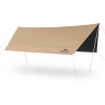 Тент NATUREHIKE CLOUD SKIES TARP LITE CNK2350WS015 150D, 680*575 см для кемпинга, светло-коричневый 6977465866417