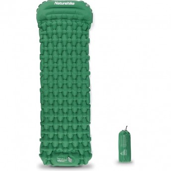 Туристический надувной матрас NATUREHIKE CNK2300DZ0001 FC-12 с насосом зелёный Туристический надувной матрас NATUREHIKE CNK2300DZ0001 FC-12 с насосом зелёный
